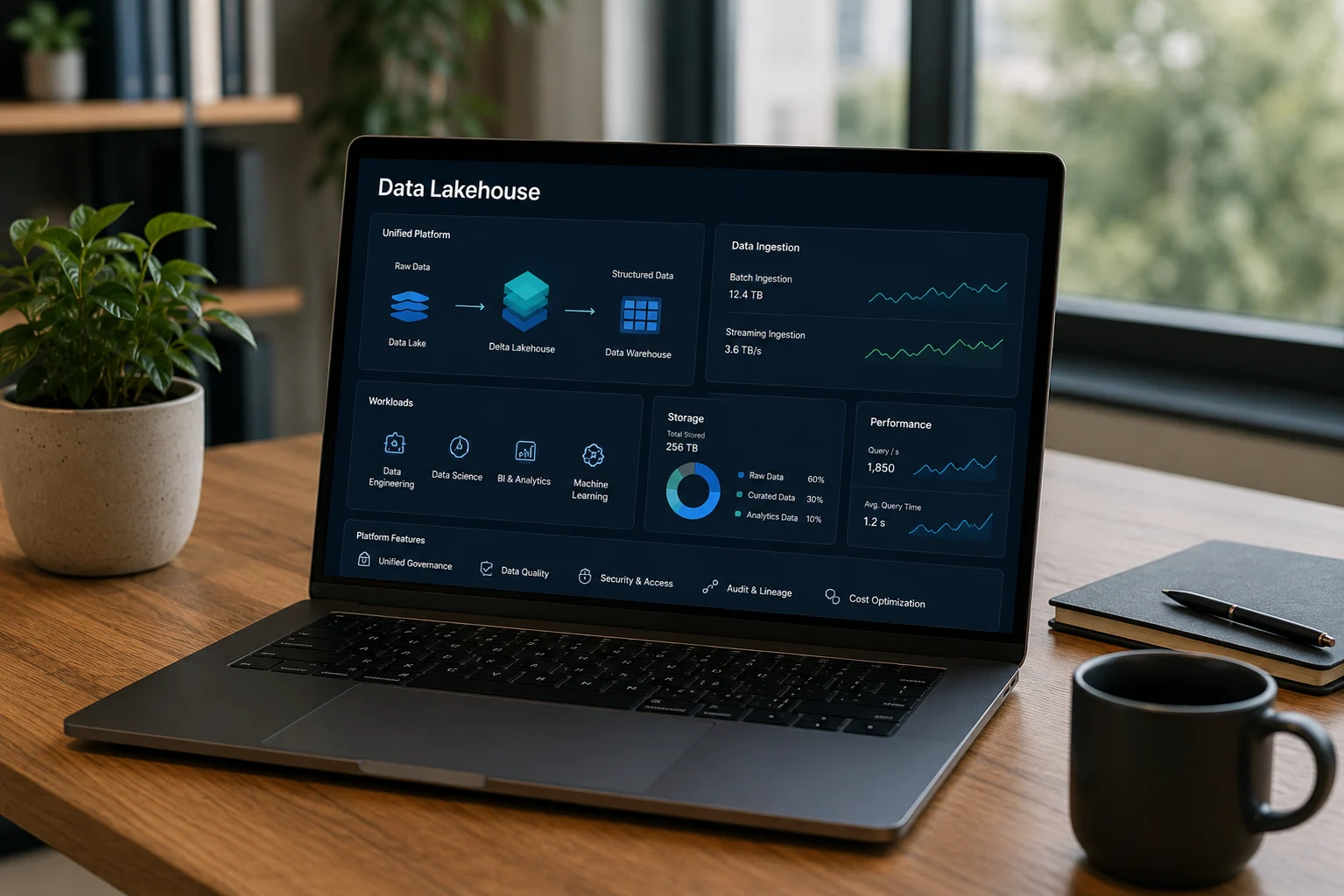Data lakehouse implementation